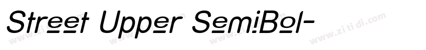 Street Upper SemiBol字体转换
